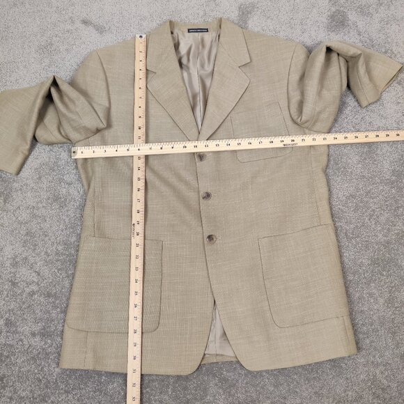 Claudio Morelli Men's Wool Linen Blazer Jacket Sz 42R Business Casual Old Money - Picture 7 of 9